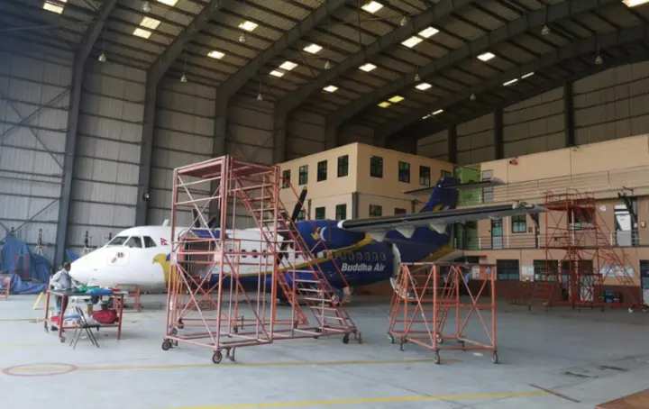 ATR42-300 in Hangar